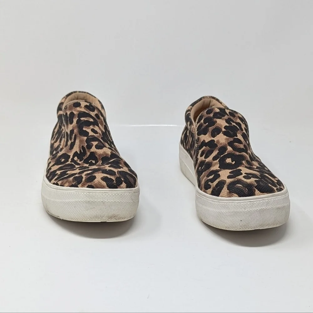 Steve Madden Sneakers Gills Slip-On Leopard Print Womens Size 8 - Picture 2 of 8